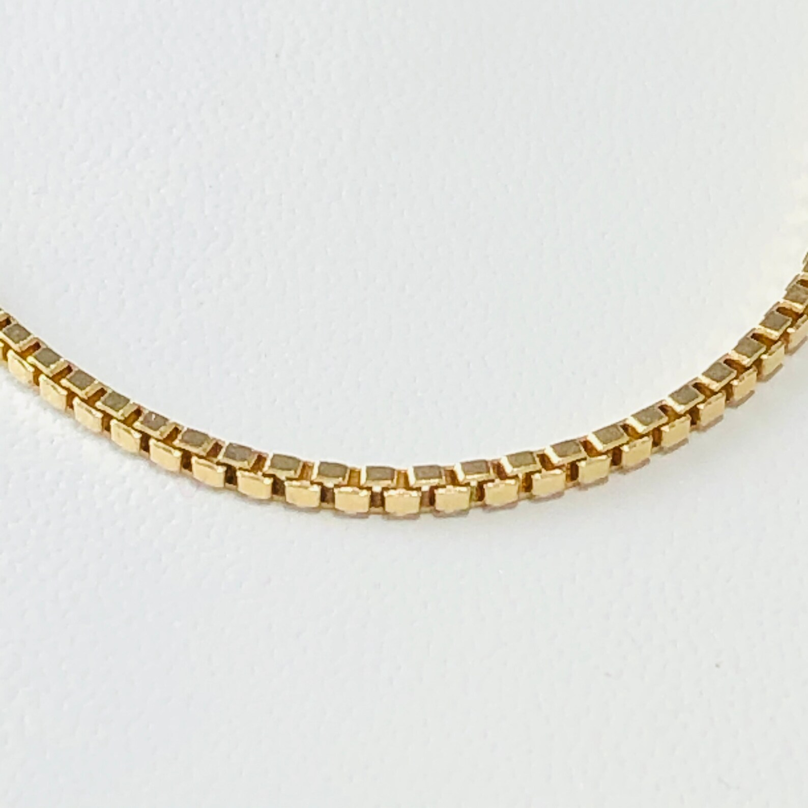 Cadena de caja unisex de 20 508 cm en oro amarillo de Etsy