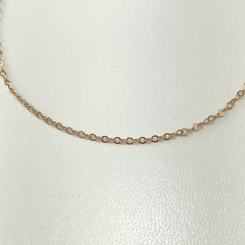 14K Gold Unisex Chain Necklace Women Men Real Gold chain Comes in Box Gift with Spring-ring Clasp