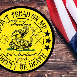 Gadsden Flag | Don’t Tread On Me | 2A decal, Patroitic sticker 12x12 inches