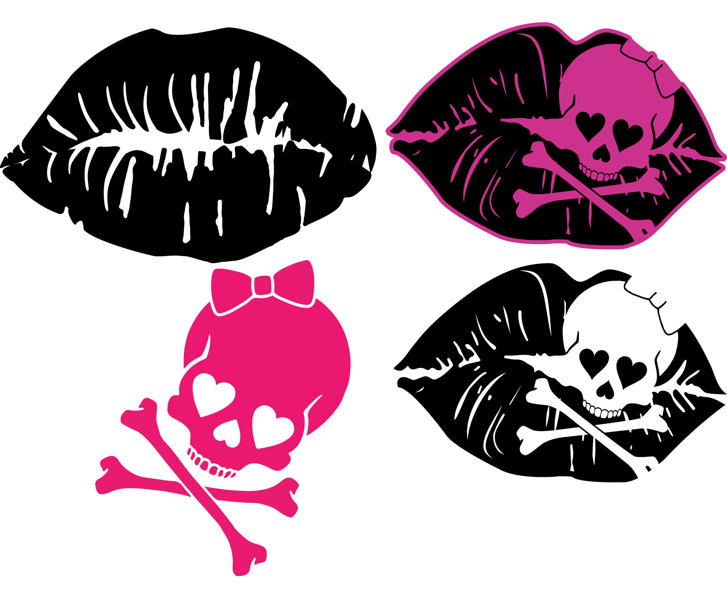 Girly Skull Logos
