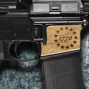 3-Pack .223 Wylde Vinyl Decals For AR Magwell - White Tactical Skin Stickers