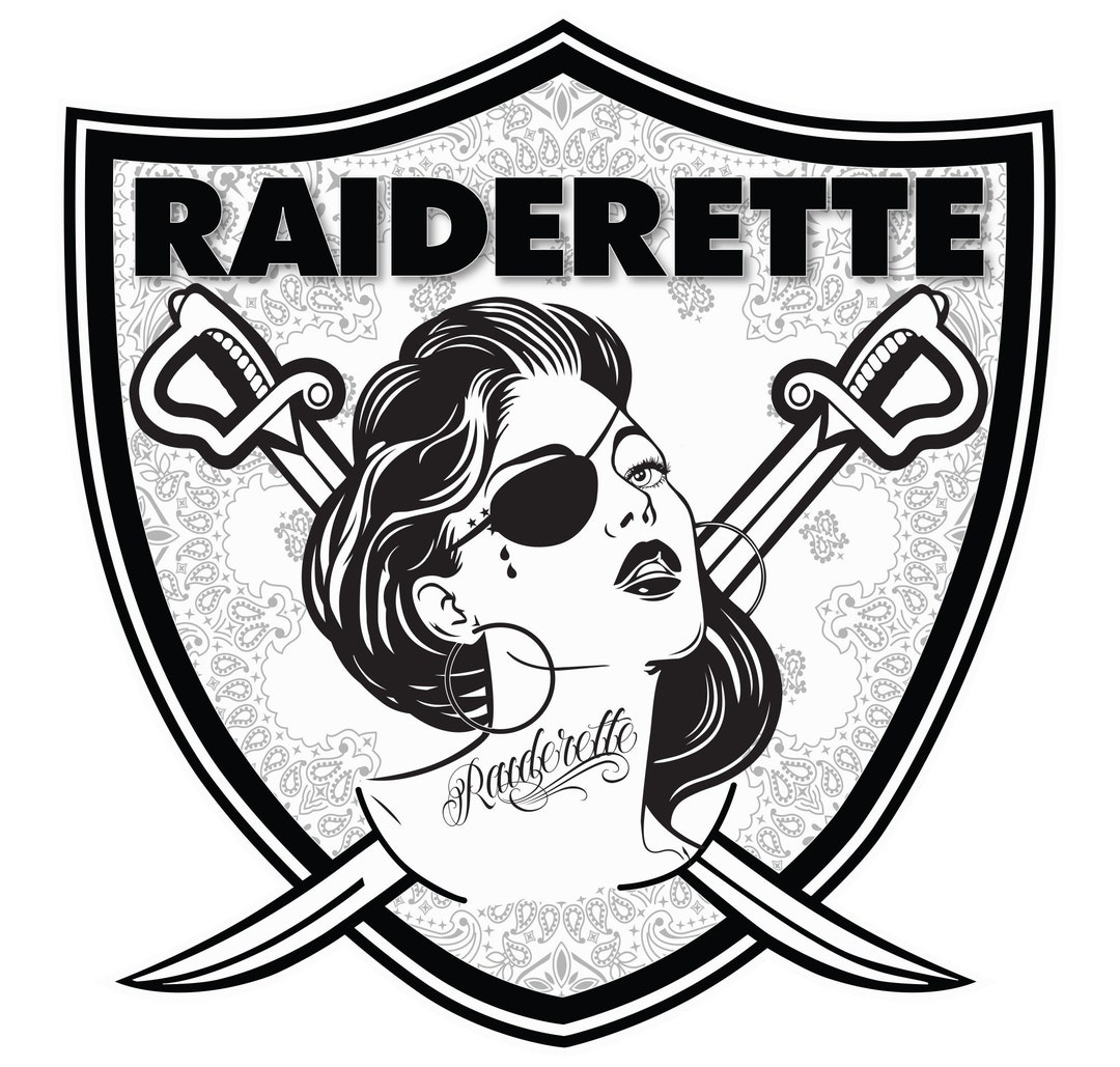 Raiderette Sticker, Las Vegas Raiders Female Las Vegas Raider Fan Decal