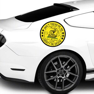 Gadsden Flag | Don’t Tread On Me | 2A decal, Patroitic sticker 10x10 inches