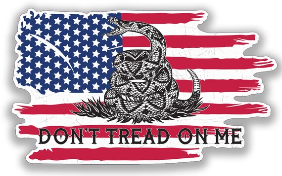 thumbnail image 2 of Gadsden Flag 'Don't Tread On Me' American Flag License Plate – 6x12 Inches, Metal 2 of 3