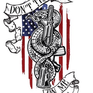 Gadsden Flag | Don’t Tread On Me | AR-15| 2A decal, Patriotic sticker