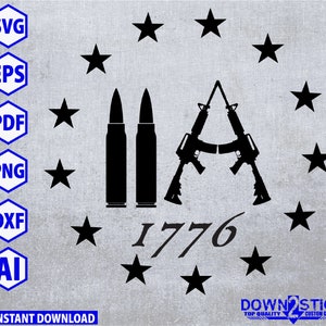 2nd Amendment digital file,  svg, dxf, eps, pdf, png, adobe ai, jpeg,