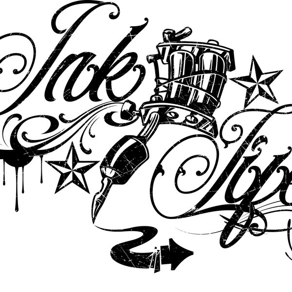 Ink Life Tattoo T-Shirt design svg, png, eps