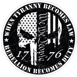Tyranny Becomes Law Rebellion Becomes Duty 2nd Amendment |1776 decal, Patriot sticker