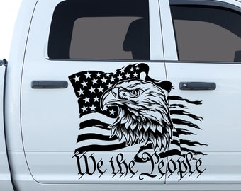 Usa amercan flag eagle vnyl decal stcker for car laptops and more