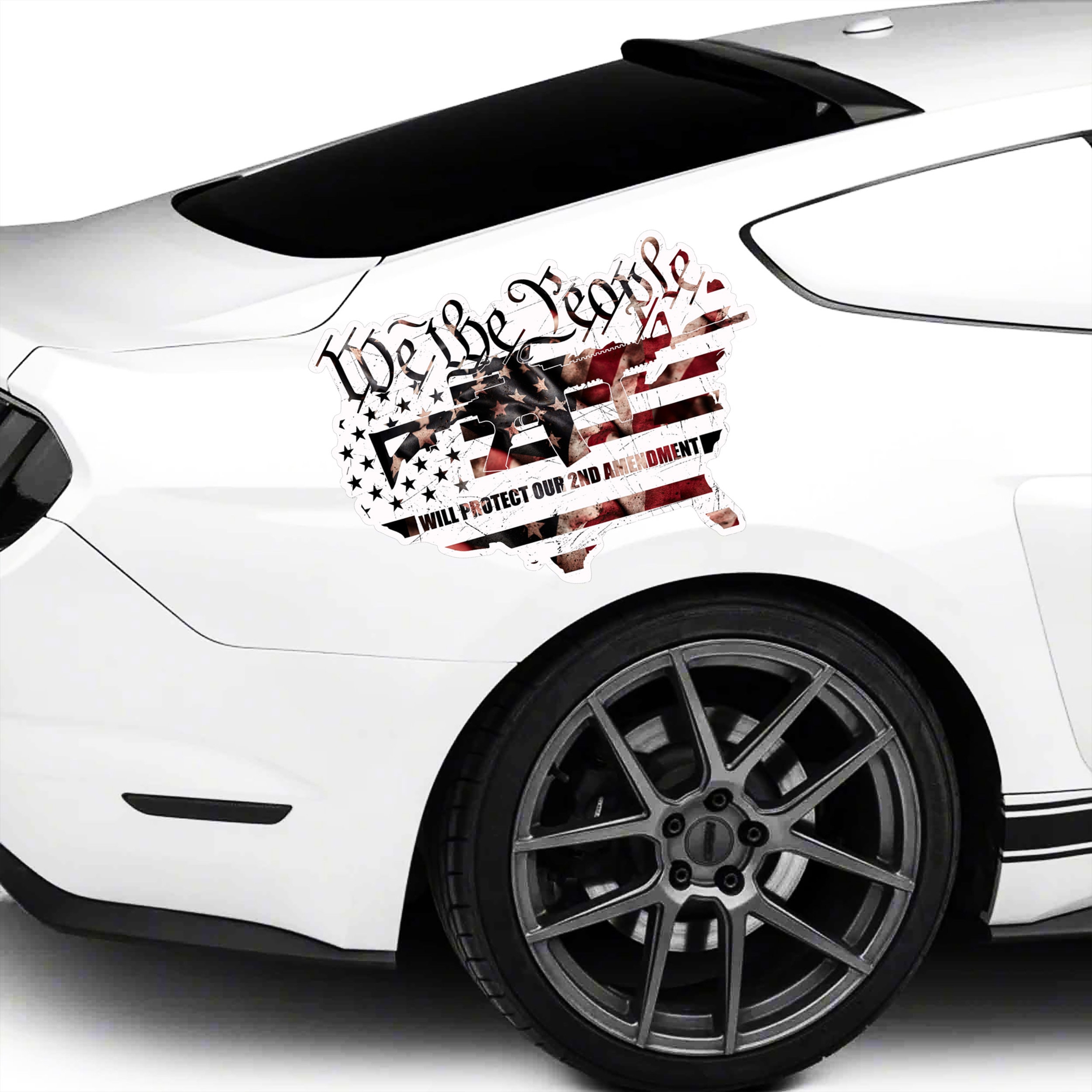 We the People American Flag Decal | 2nd Amendment Gun Rights Vinyl ...