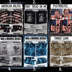 Airsoft Magwell Vinyl Wrap Skins , Upper Receiver sticker Custom skins available