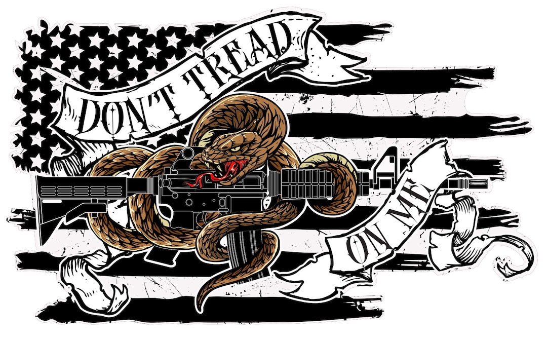 Gadsden Flag | Don’t Tread on Me American Flag Patriotic Sticker - Etsy