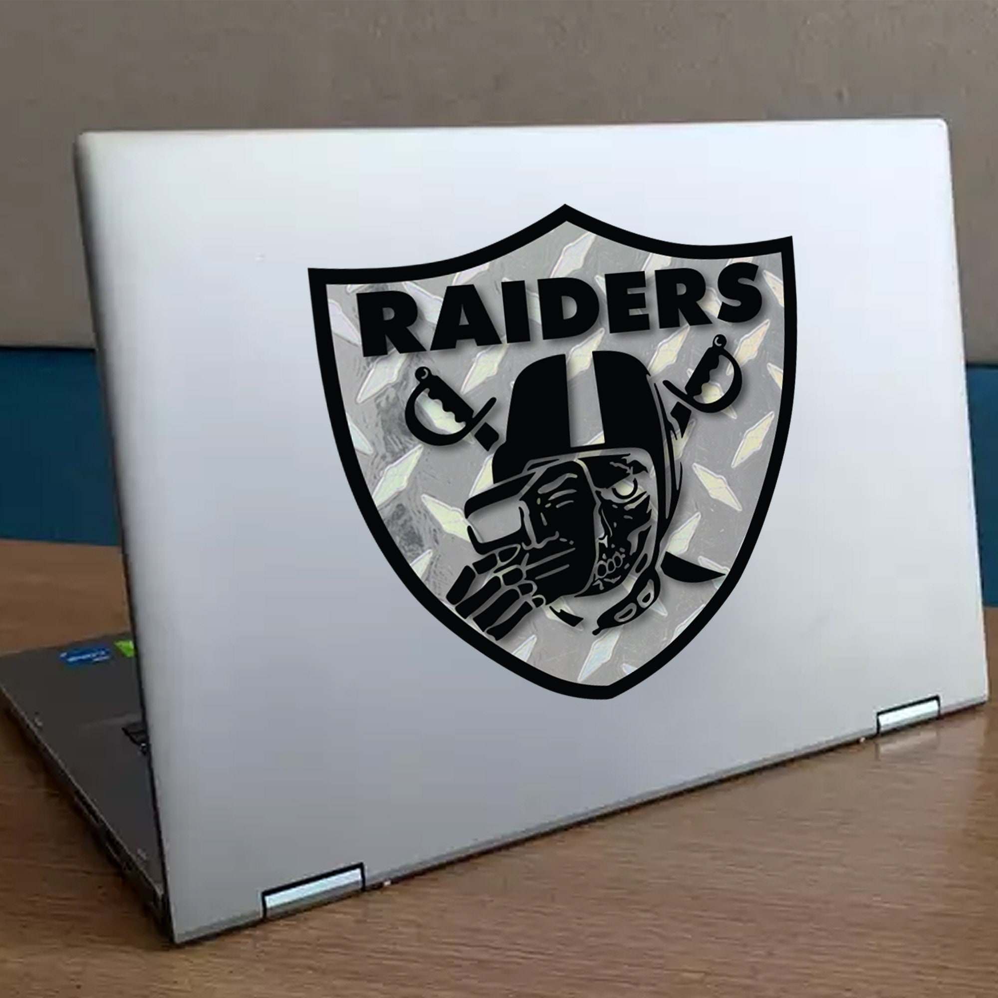 Raiders Window Sticker Vinyl Decal Skull. Perfect for  