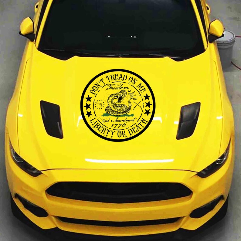 Gadsden Flag | Don’t Tread On Me | 2A decal, Patroitic sticker 17x17 inches