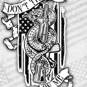 Gadsden Flag | American Flag | Don’t Tread On Me | 2A decal, Patroitic sticker