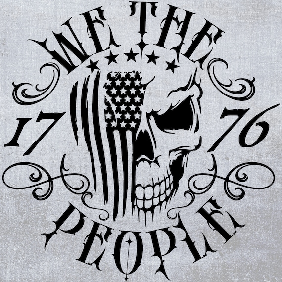 Autocollant Vinyle "We The People" - Drapeau Américain - Pour Voiture/Mur - Neuf
