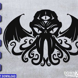 Cthulhu Celtic Knot SVG file, Lord of the Deep svg file image 2