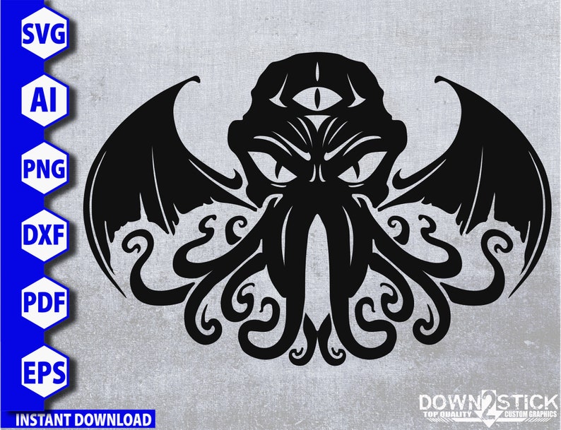 Cthulhu Celtic Knot SVG file, Lord of the Deep svg file image 2