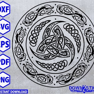 Viking Shield svg, Valhalla viking shield svg, Odin&#39;s Shield svg, dxf, pdf, png