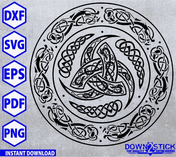 Viking Shield SVG, Valhalla Odin Shield (Digital Files)