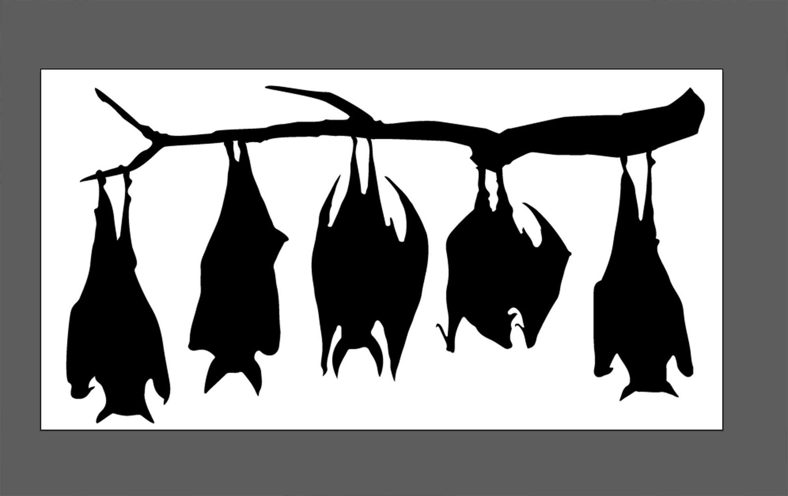 Bats Hanging Around Svg File - Etsy