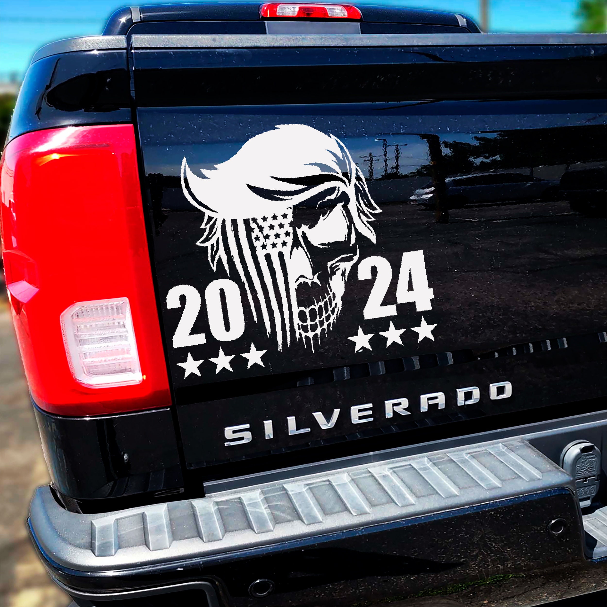 Sell President Donald Trump Flag 2024 Vinyl Decal Sticker Car Truck Politcal Maga USA In JIN HUA - Foto 3