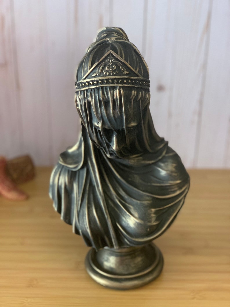 Mother Mary Sculpture Veiled Mary Statue 13 Virgin Lady - Etsy