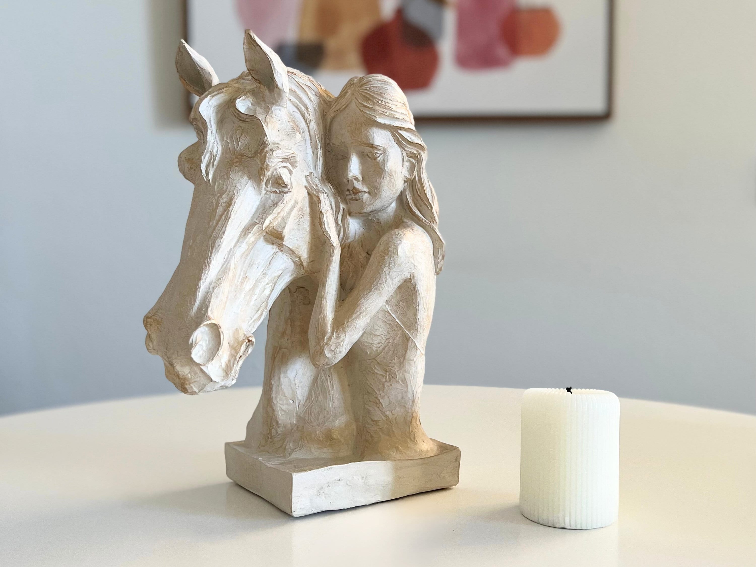 Horse Lover Gift, Horse Head Sculpture, Horse Sculpture Decoration, Horse Statue, Horse Lover Woman, Animal Lover Gift, Vintage Horse