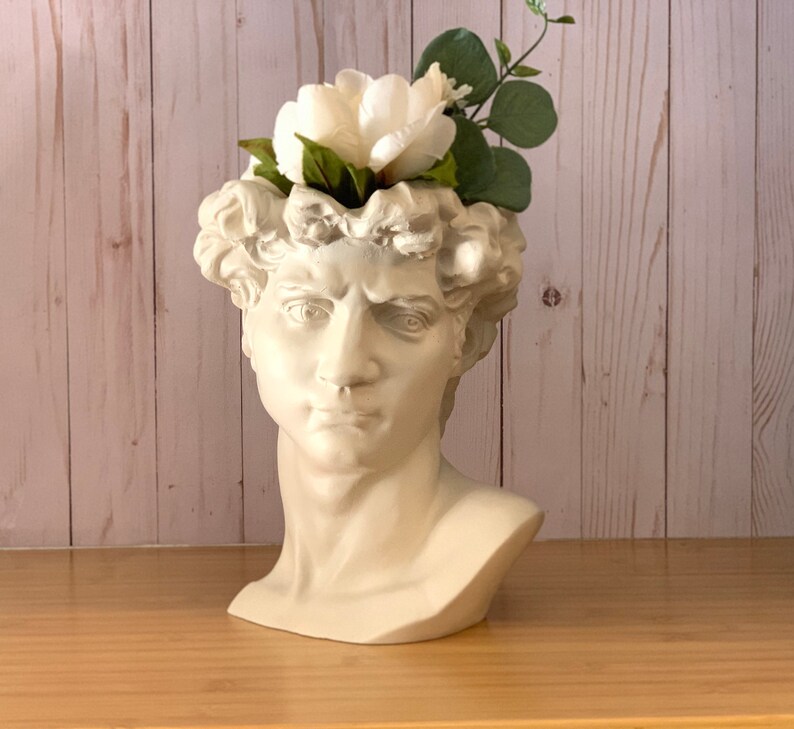 Greek Goddess Female Statue Head Wall Flower Planter for Home Etsy