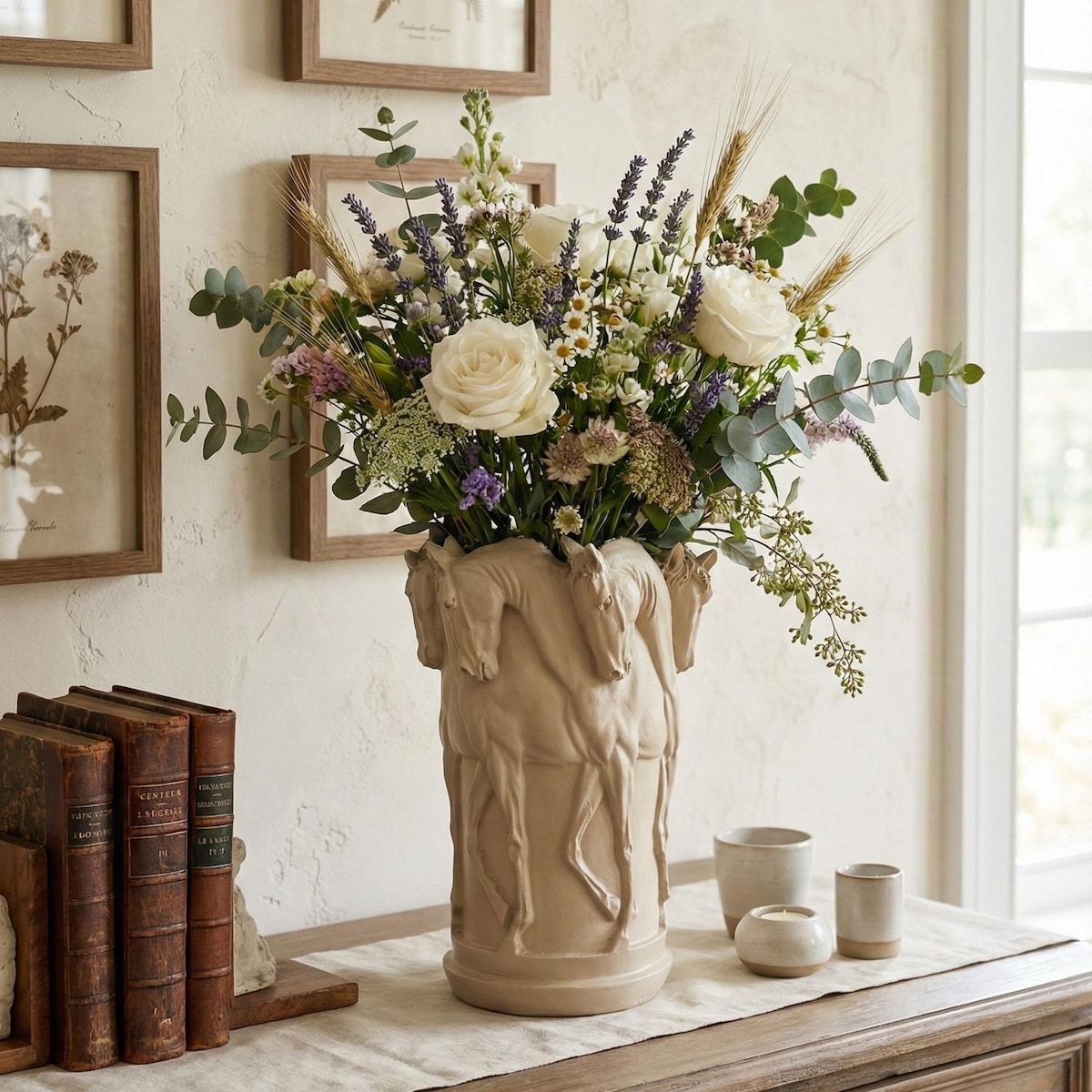 Stallion Vase: Handmade Horse Sculpture Planter - Etsy