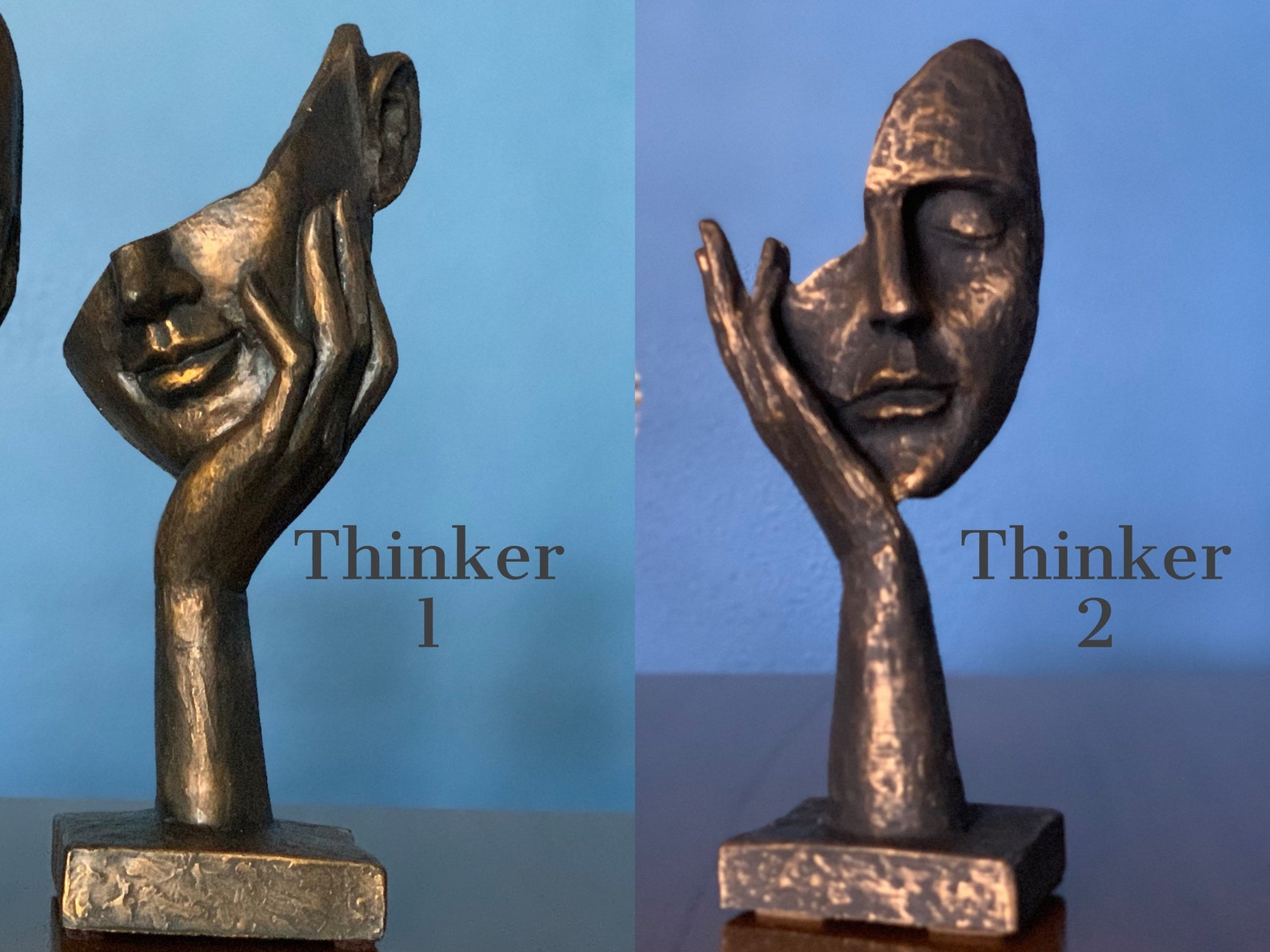 Creative Abstract Decor Statue Face & Hand Statues and Etsy