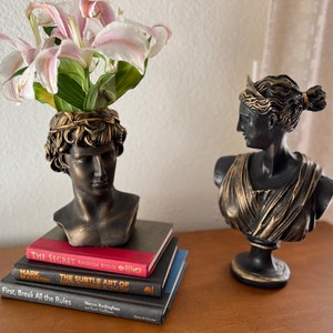 Roman Centurion Head Bust Planter - Majestic Home and Garden Decor