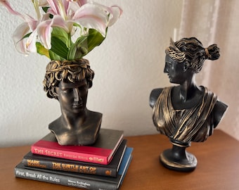 Roman Centurion Head Bust Planter - Majestic Home and Garden Decor