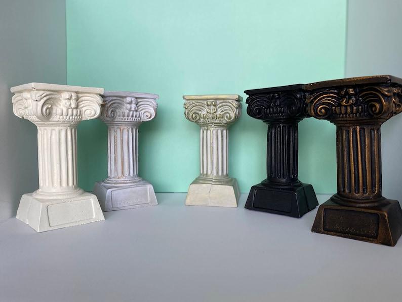 Column Candle Holder Ancient Greek Candlestick Greek Ionic Etsy