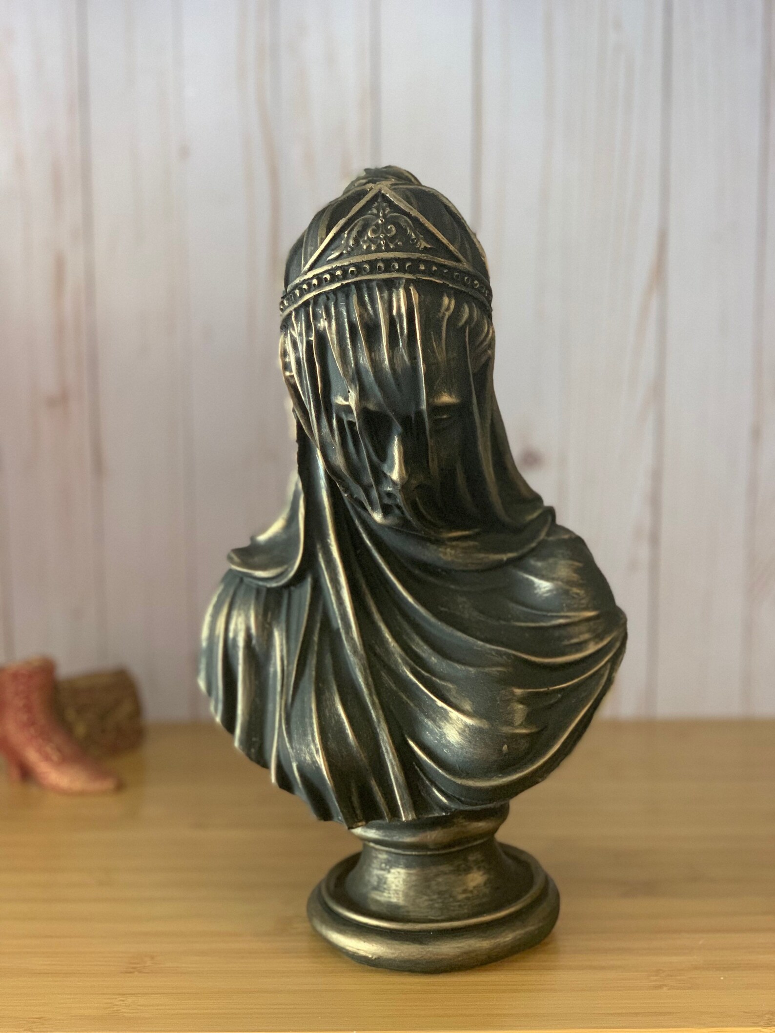 Mother Mary Sculpture Veiled Mary Statue 13 Virgin Lady - Etsy