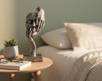 Abstract Face Sculpture – Modern Art Bust for Home & Office Decor
