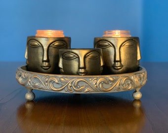 Concrete Multi Face Planter, Bronze Concrete Planter, Unique Planter, Concrete Decor, Eco Friendly Decor, Succulent Planter,