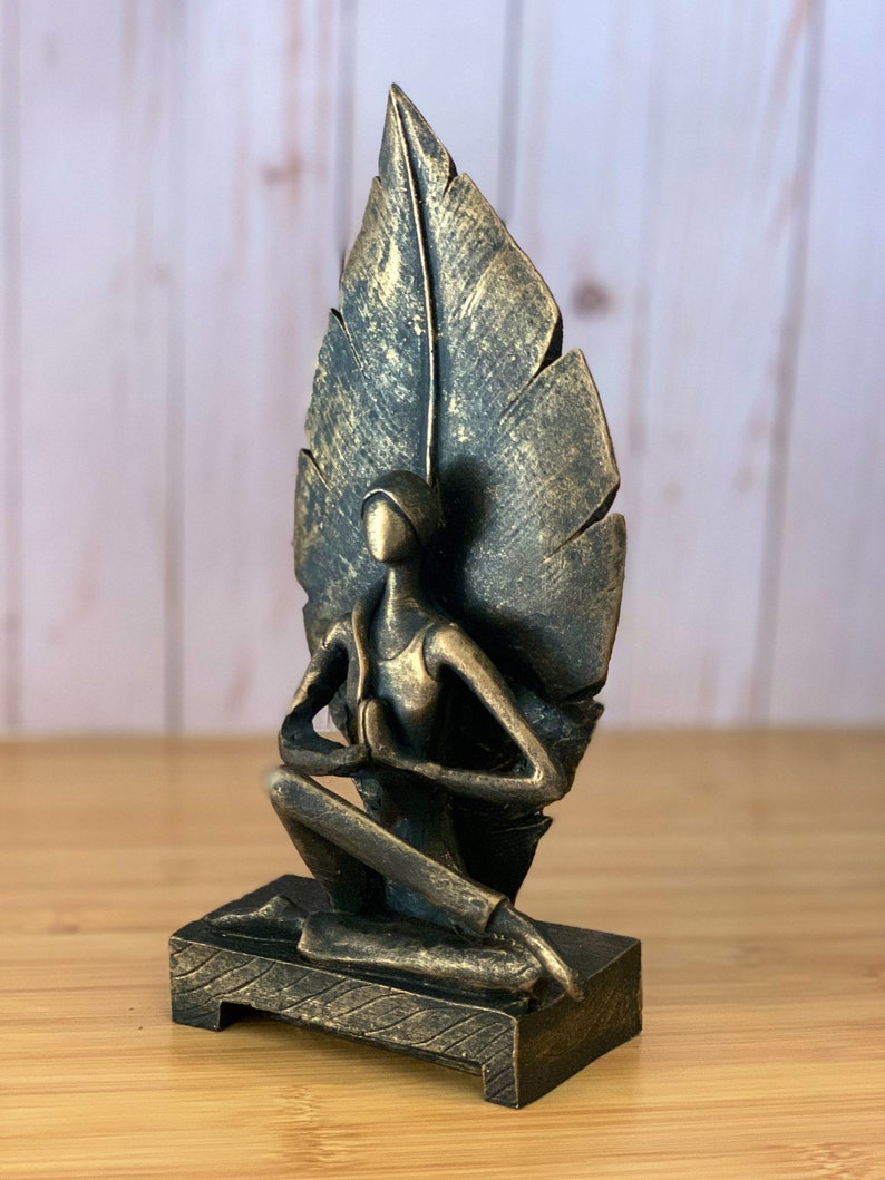Yoga Pose Woman Sculpture Yoga Lady Meditation Gift Zen Etsy