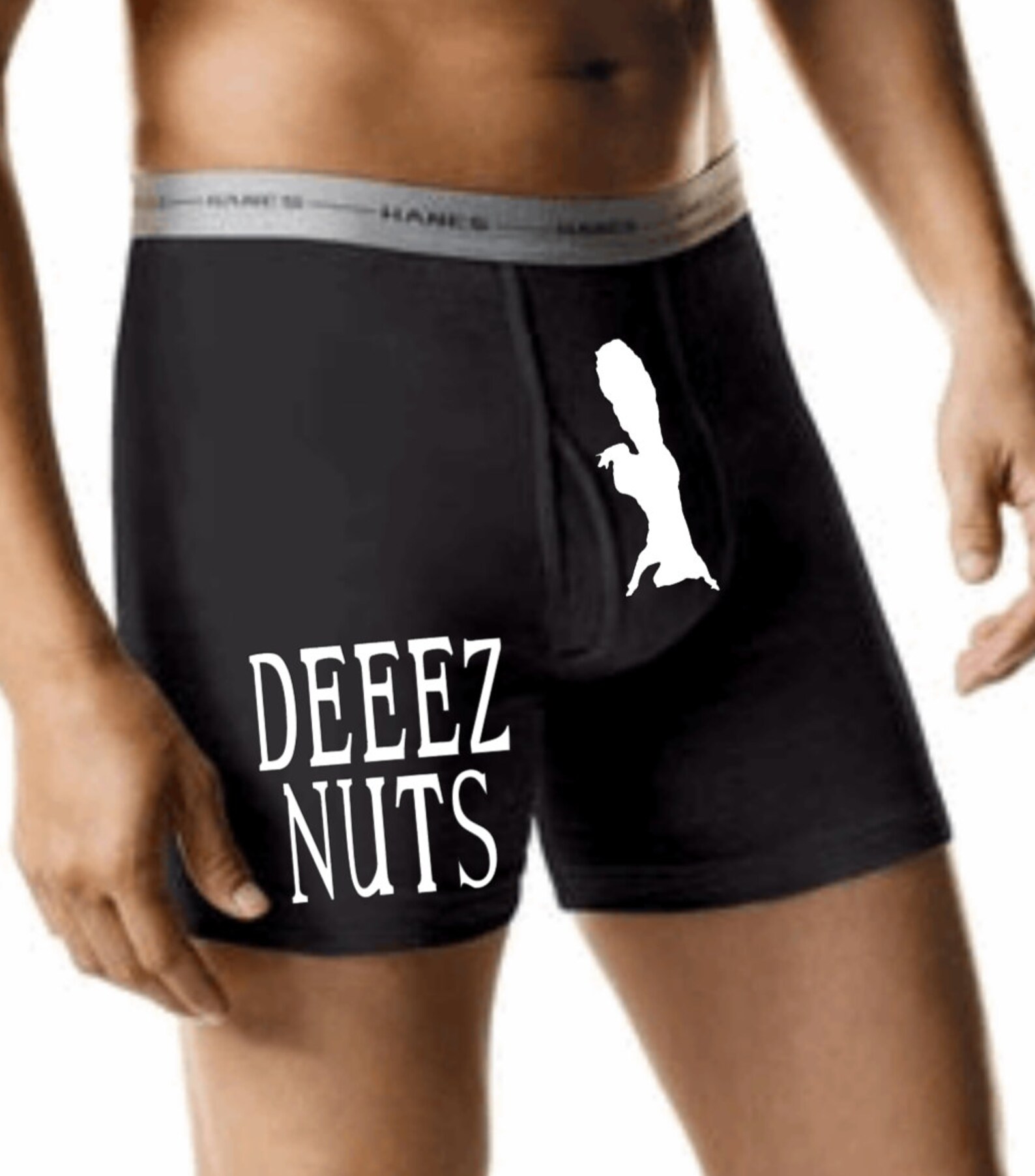 Deez Nuts Mens Funny Boxer Briefs Etsy