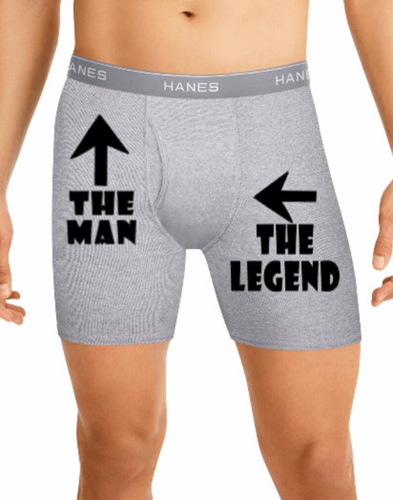 The Man The Legend Mens Funny Boxer Briefs Husband Boyfriend Etsy
