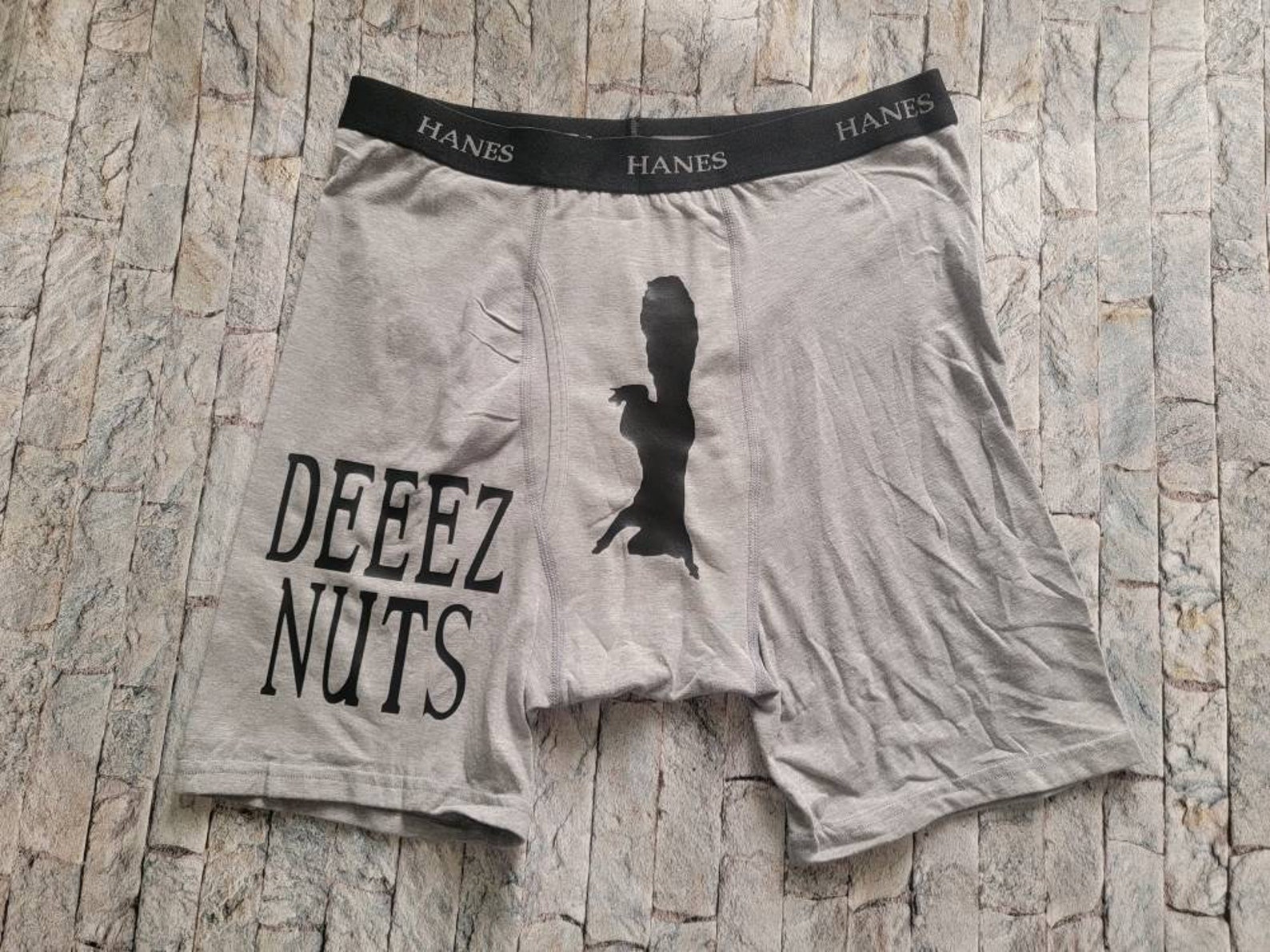 Deez Nuts Mens Funny Boxer Briefs Etsy