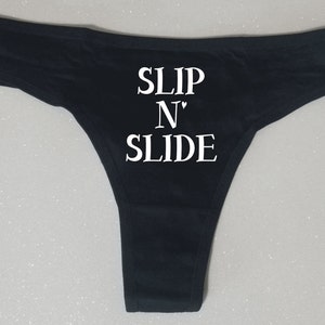 Slip N&#39; Slide Thongs or Bikini Panties Ladies Woman