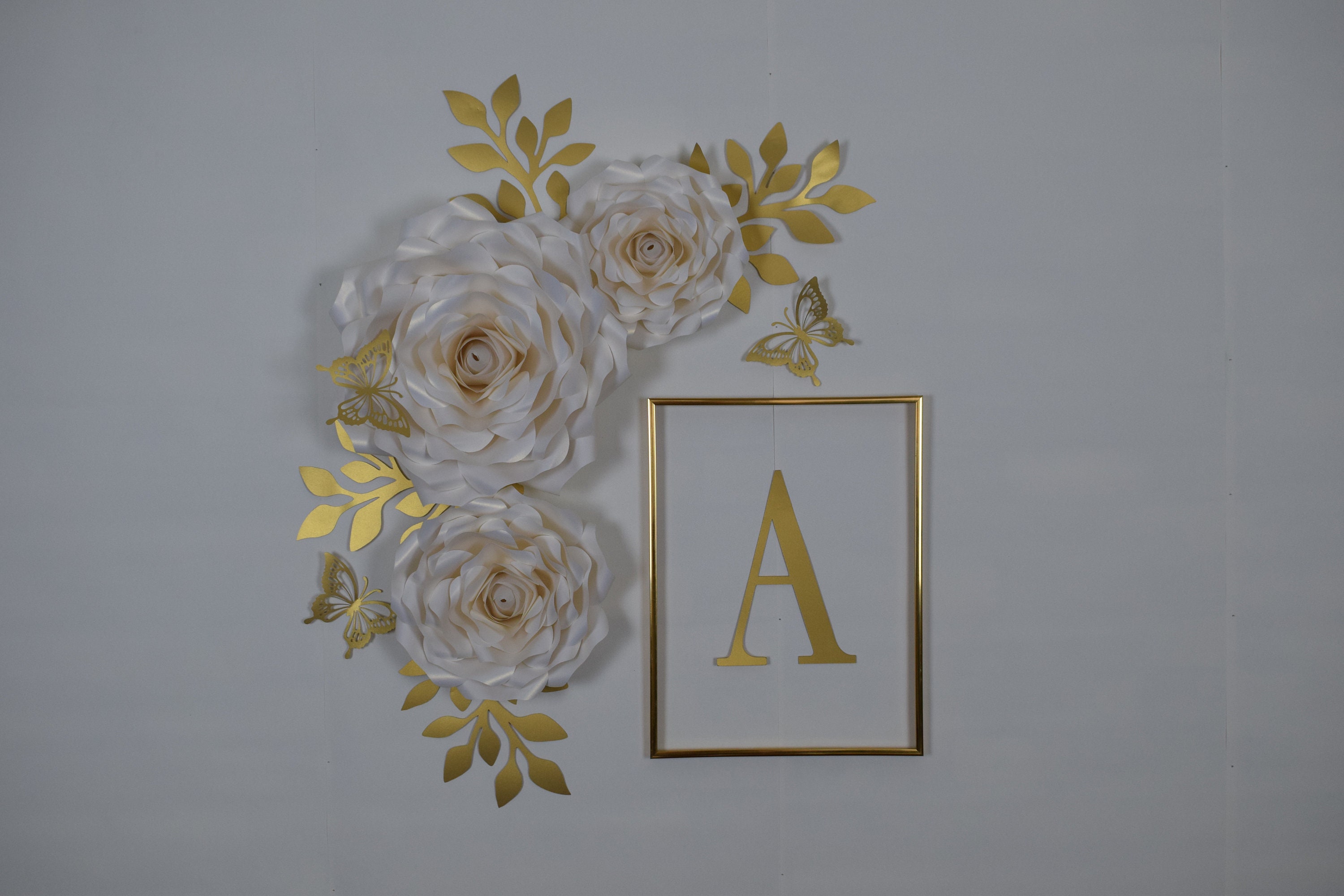 Buy Paper Flowers Wall Decor 3D Chanel Flowers Online in India 