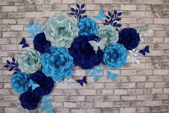 Buy Paper Flowers Wall Decor 3D Chanel Flowers Online in India 