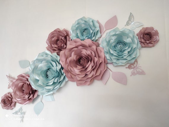 Paper Flowers Wall Decor 3D Chanel Flowers 