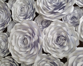 Flowers 3D for a wedding wall, Wall Flowers