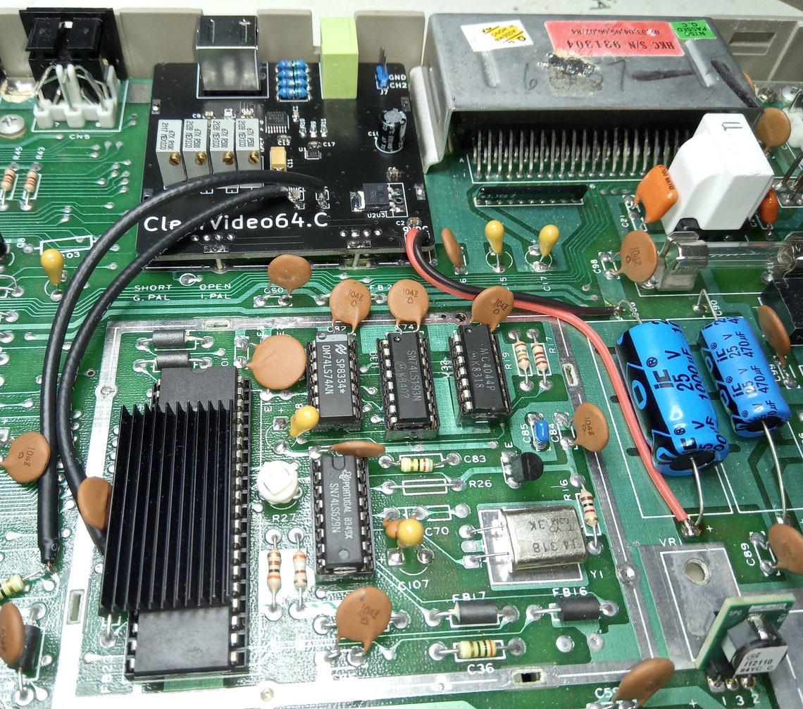 Clearvideo64 for C64 RF Modulator Replacement Perfect Filtering With S