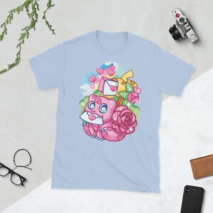 Camiseta Bulbasaur de San Valentín / Unisex / 100 % algodón / Linda camiseta de anime / Regalo para amantes del anime para hombres y mujeres / Regalo de San Valentín