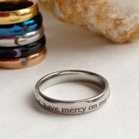 The Jesus Prayer Ring, Religious Jewelry, Christian Orthodox Prayer ...