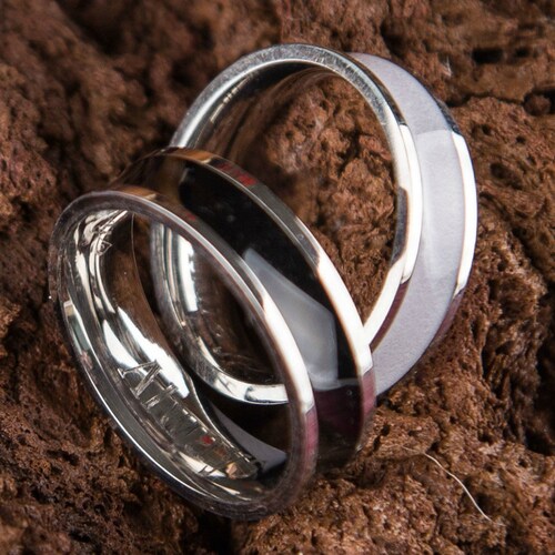 Couples Ring Wedding Rings Set Personalized Sterling - Etsy